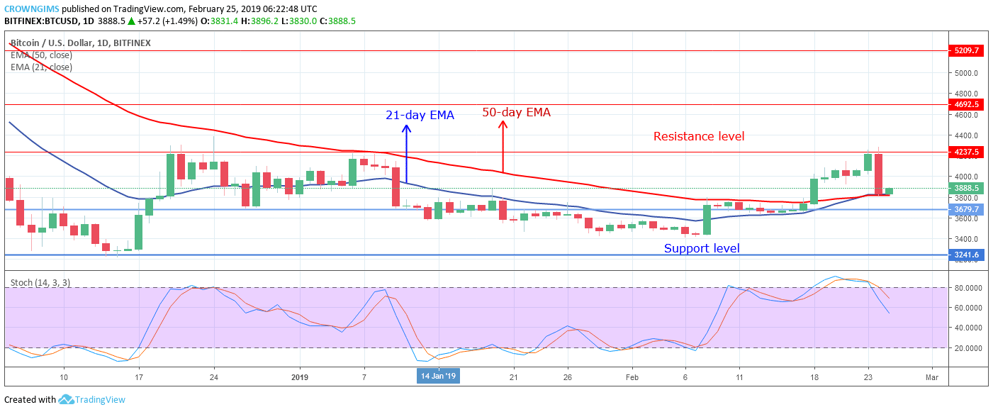 Bitcoin price analysis: btc/usd trends of february 25–march 03, 2019