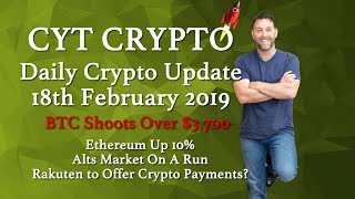 🔥btc over £3,700 🔥ethereum up 10% 🔥alts market on a run 🔥rakuten to offer crypto payments? 🔥 🔥btc over £3,700 🔥ethereum up 10% 🔥alts market on a run 🔥rakuten to offer crypto payments? 🔥