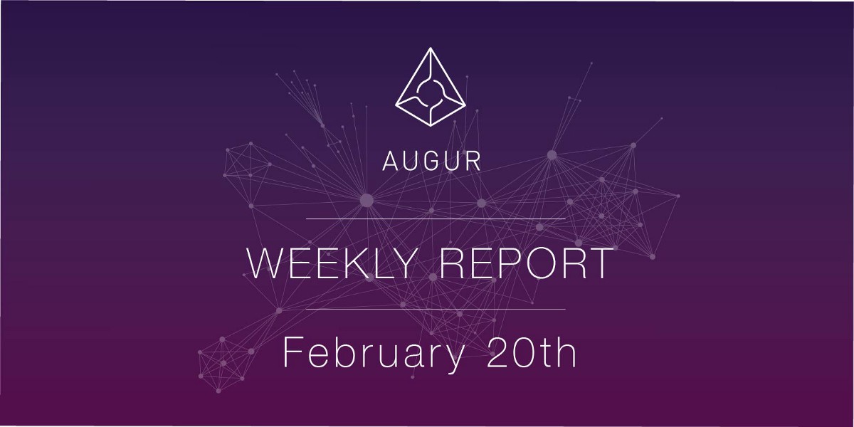 Augur weekly report — february 20th – augur – medium Augur weekly report — february 20th – augur – medium