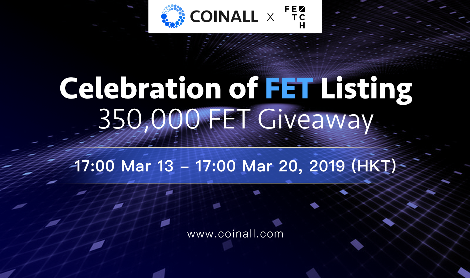 Pr: coinall lists fetch. Ai and offers a 350,000 fet giveaway Pr: coinall lists fetch. Ai and offers a 350,000 fet giveaway