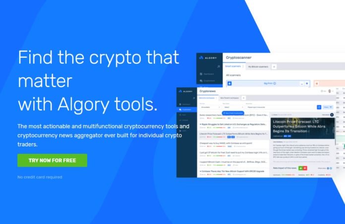 Algory The first cryptocurrency scanner is now available!
