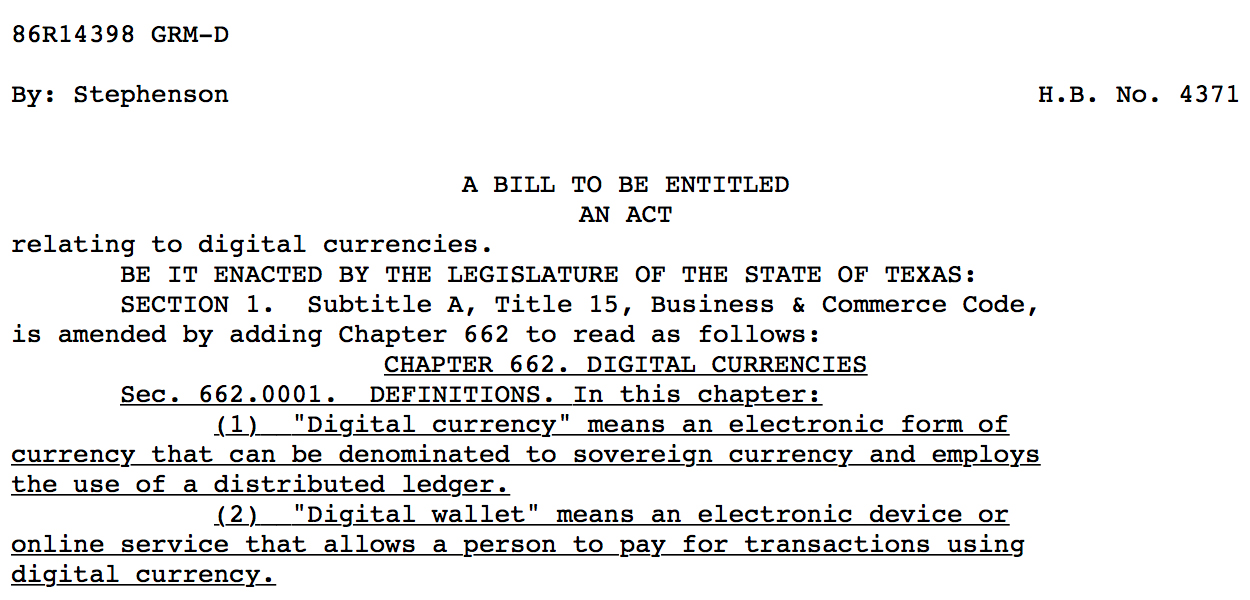 Texas representative wants to ban the anonymous use of cryptocurrency Texas representative wants to ban the anonymous use of cryptocurrency