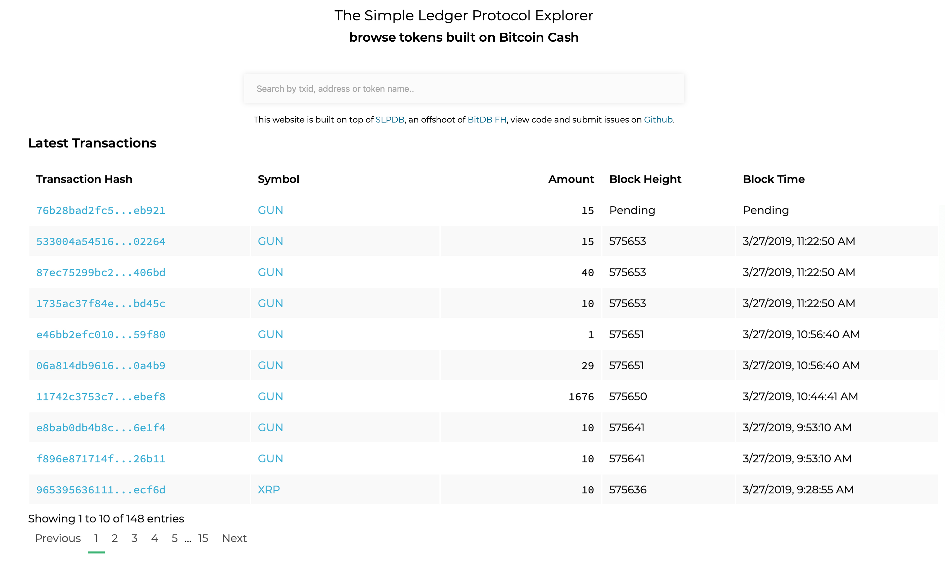 Examine the token universe built on bch with the new slp explorer Examine the token universe built on bch with the new slp explorer