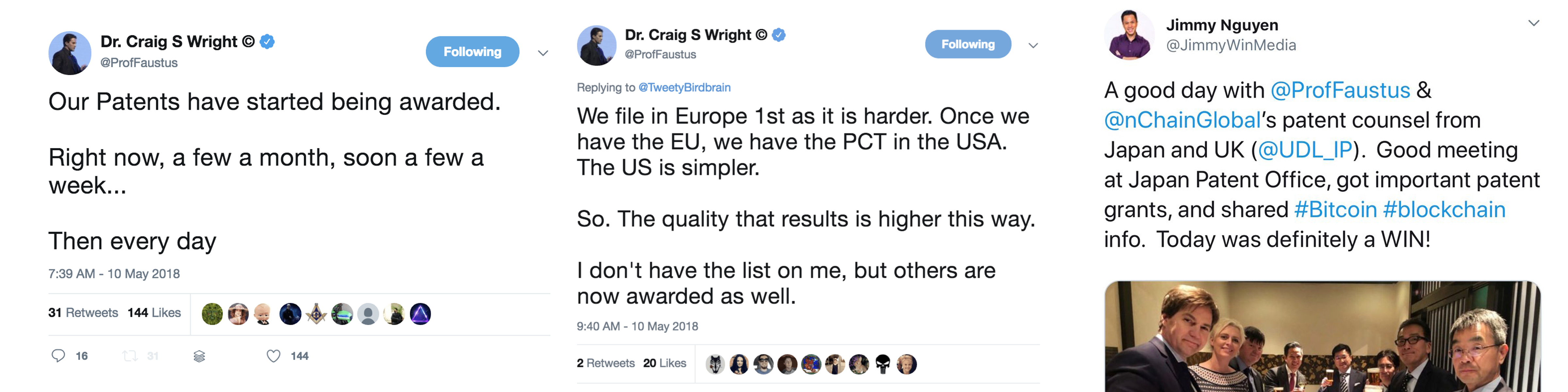 Craig 'satoshi' wright claims to have filed 666 blockchain patents Craig 'satoshi' wright claims to have filed 666 blockchain patents