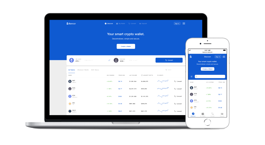 Bancor launches new eos and ethereum unified wallet Bancor launches new eos and ethereum unified wallet
