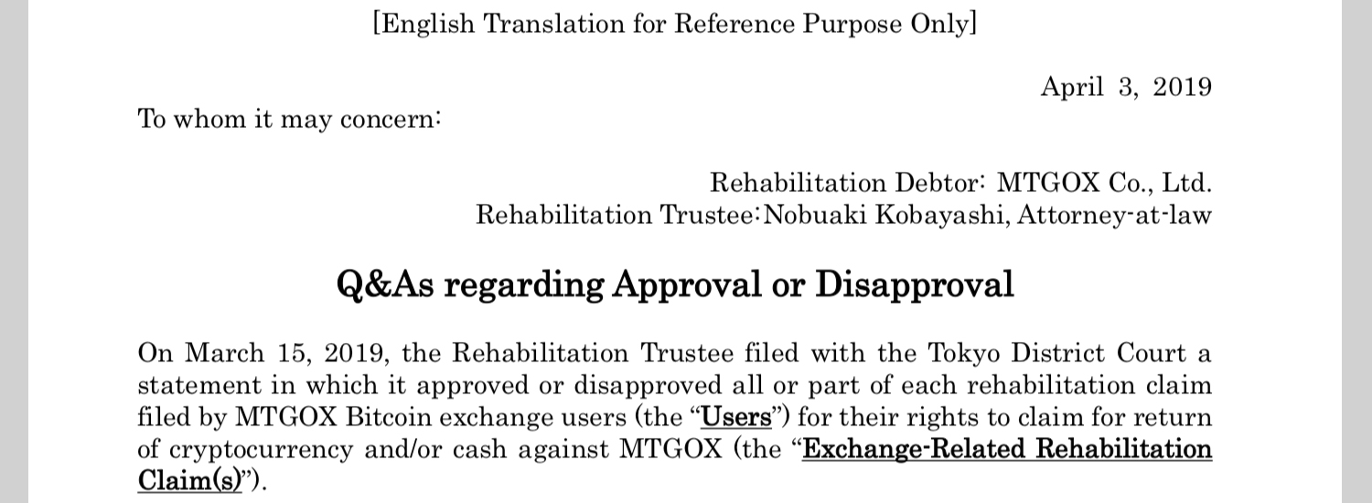 Mt. Gox creditors have a second chance to appeal claim decisions Mt. Gox creditors have a second chance to appeal claim decisions