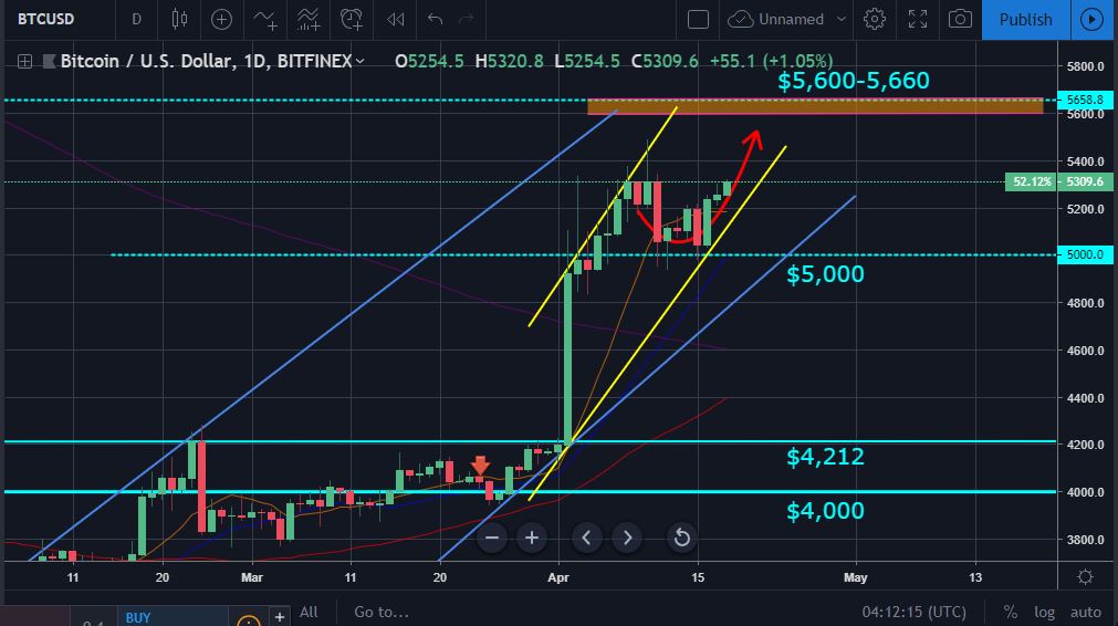 Bitcoin, ether, and xrp weekly market update: april 19, 2019 Btc price movement chart