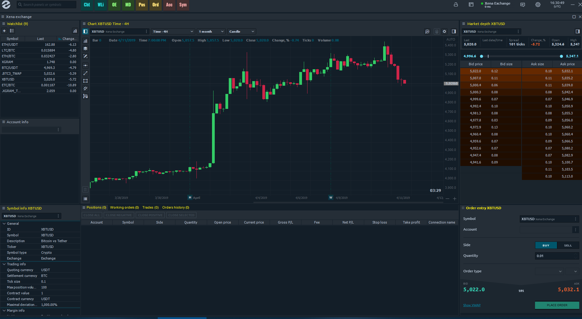 Xena exchange launches new cryptocurrency desktop terminal Xena exchange launches new cryptocurrency desktop terminal