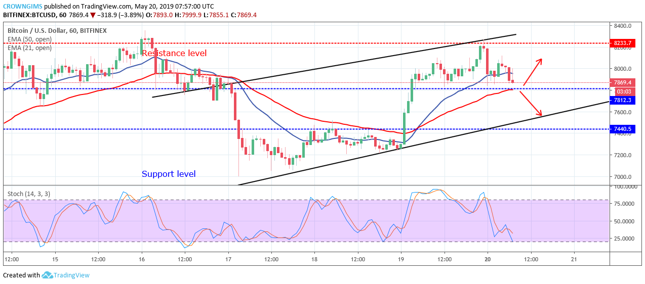 Bitcoin price analysis: btc/usd may break down $7,812 and target $7,440 level Bitcoin price analysis: btc/usd may break down $7,812 and target $7,440 level