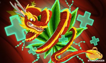 China-based blockchain investment firm diversifies with cannabis Dragging gripping a marijuana leaf