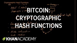 Bitcoin - cryptographic hash function Bitcoin - cryptographic hash function