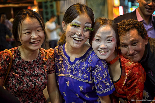 Three girls and their photobomber! Tags