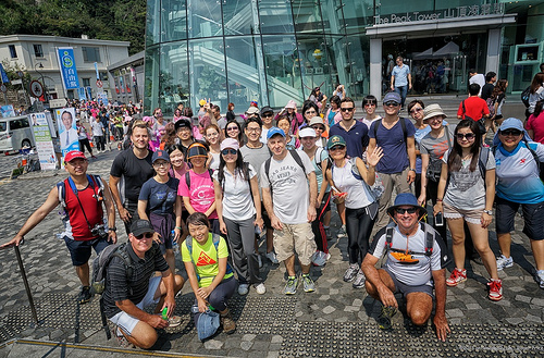 The group - we did make it to the top... Tags