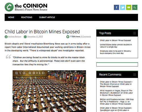 Child labor in bitcoin mines exposed | the coinion Tags