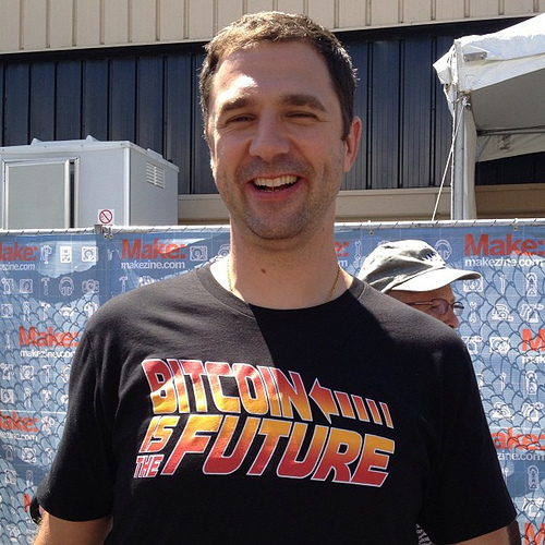 “bitcoin is the future” #btc propaganda mashup at #makerfaire. Tags