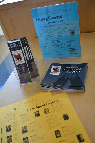 Hacker films, cory doctorow's little brother & storycorps at glen park library Tags