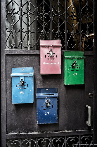 How come management gets the nice pink box? Tags