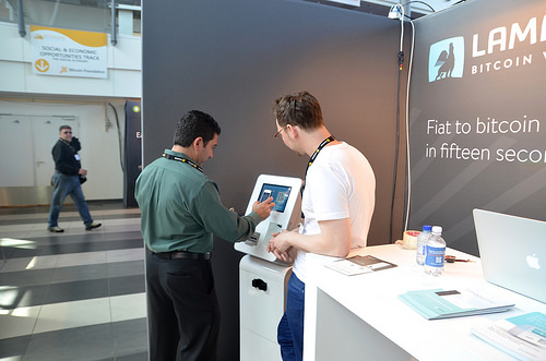 Tony gallippi using lamassu's bitcoin atm. Tags