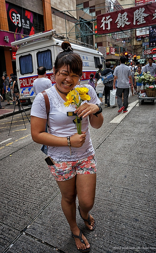 I am so happy with my flowers in mongkok Tags