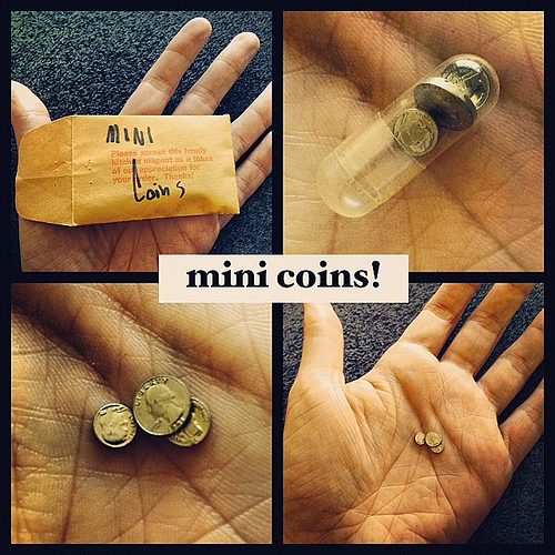 Mini coins. As one does Tags