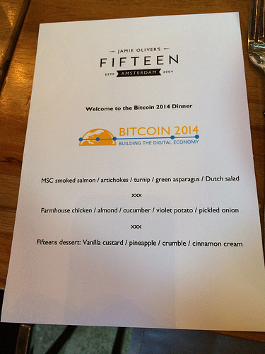 Speaker's dinner at bitcoin 2014 Tags