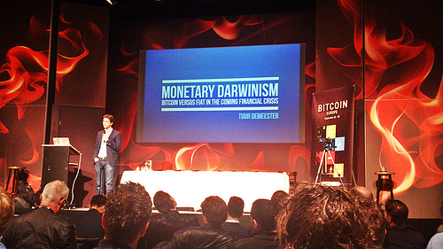 Tuur demeester on monetary darwinism. Bitcoin vs fiat money system in crisis. #bitcoineurope Tags