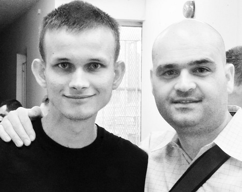 Vitalik buterin of ethereum and nicola danaylov of singularity blog at the in crypto we trust hackathon at decentral toronto. Tags