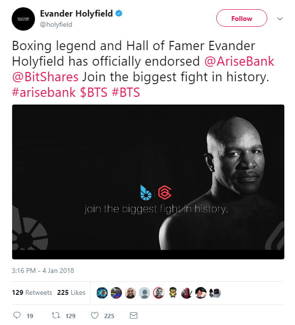 Sec halts ico for fraud ‘decentralized bank’ endorsed by boxing legend Arisebank ico