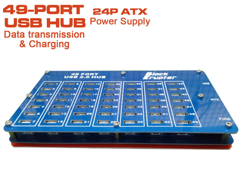 49 port usb charging or transfer data usb2. 0 hubs by the psu power for <b>bitcoin</b> mining industrial grade