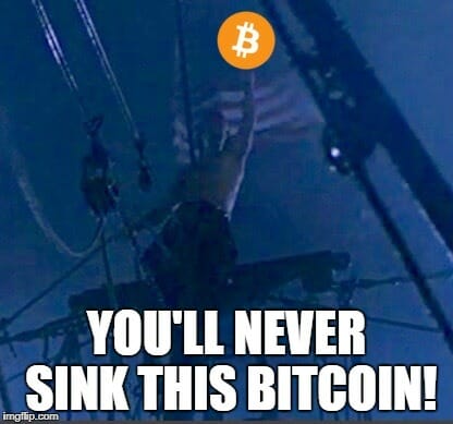 You call this a storm? You'll never sink this bitcoin!
