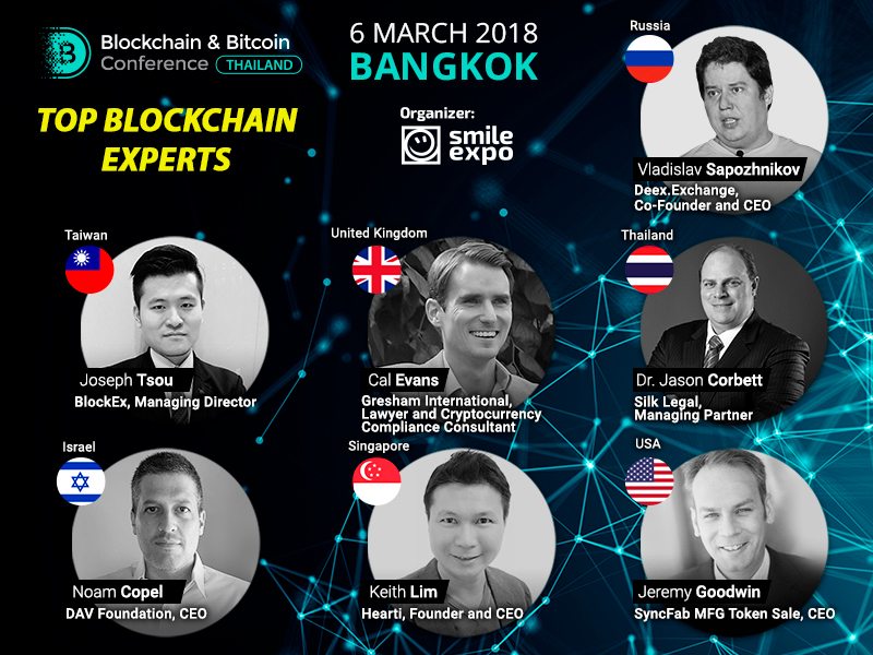 7 speakers of blockchain & bitcoin conference thailand 7 speakers of blockchain & bitcoin conference thailand