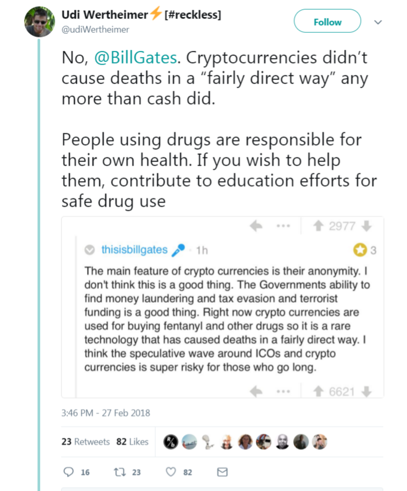 Bill gates' 'nonsense' crypto comments draw twitter ire Bill gates' 'nonsense' crypto comments draw twitter ire