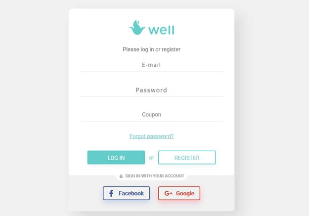 Well launches personal dashboard for its crowdsale supporters Well login