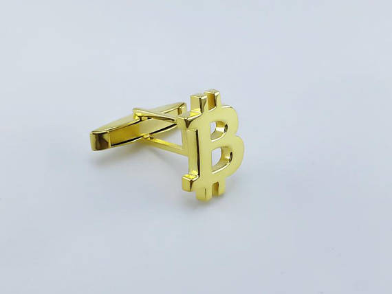 Bitcoin cuff links - money cufflink - rich cuff links - luxury jewelry - groom wedding cufflinks - father's day - man jewellery