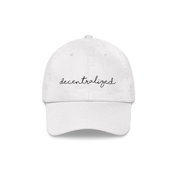 Decentralized hat, cryptocurrency bitcoin ethereum caps anniversary gifts, gifts for him, gifts for her, personalized gift ideas