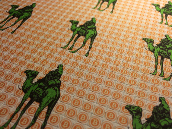 Bitcoin silkroad blotter art - 1 page (9 panel sheet) - 7. 5" x 7. 5"