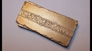 Homemade star trek deep space nine gold pressed latinum Homemade star trek deep space nine gold pressed latinum