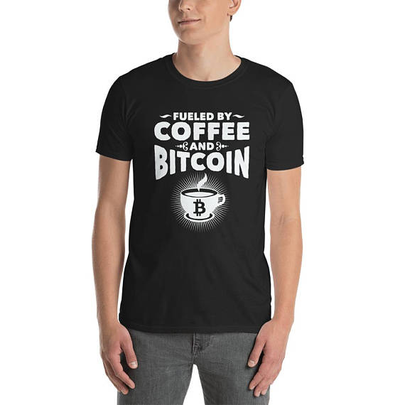 Fueld by coffee and bitcoin - bitcoin enthusiast - bitcoin lovers tee - funny bitcoin tee - bitcoin miner tee-bitcoin apparel-bitcoin wallet