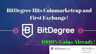 Bitdegree hits exchanges +1000%. What is the next big ico? Bitdegree hits exchanges +1000%. What is the next big ico?