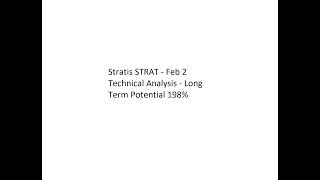 Stratis strat - feb 2 technical analysis - long term potential 198% Stratis strat - feb 2 technical analysis - long term potential 198%