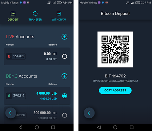 How to trade cryptocurrencies with the simplefx app Simplefx steps 4 and 5