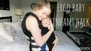 How to wear the ergo baby carrier with your 0-3 month old! | no newborn insert needed! How to wear the ergo baby carrier with your 0-3 month old! | no newborn insert needed!