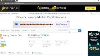 Happy creator coin (hcc) over 150% in 24 hrs! Pump coin of the day! Happy creator coin (hcc) over 150% in 24 hrs! Pump coin of the day!