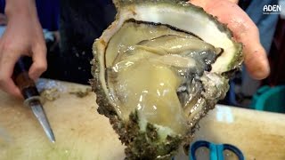 Japanese street food: giant oysters Japanese street food: giant oysters