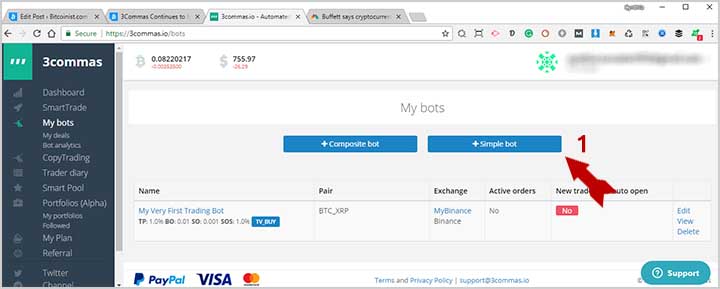 3commas continues to impress with automated trading bots, more crypto exchanges 3commas automated trading bot step 1