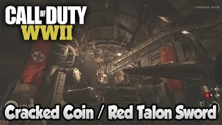 Cod ww2 zombies the final reich - easter egg step 4 (cracked coin / red talon sword) Cod ww2 zombies the final reich - easter egg step 4 (cracked coin / red talon sword)