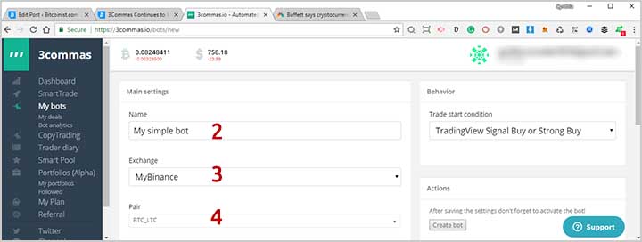 3commas continues to impress with automated trading bots, more crypto exchanges 3commas automated trading bot steps 2-4
