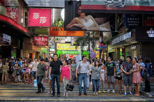 Quite quiet - not so many people in causeway bay Tags