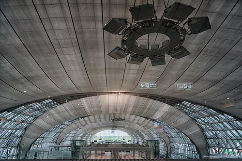 Suvarnabhumi is such a curvy airport - at the b gates... Tags