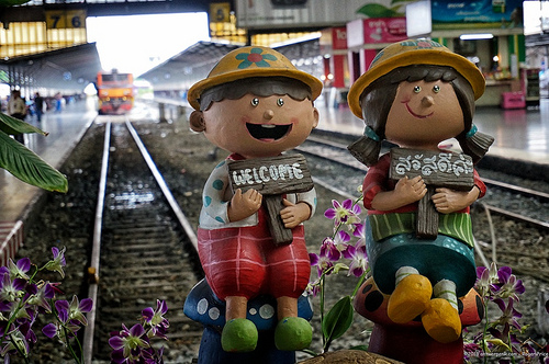 Welcome to our train station! Tags